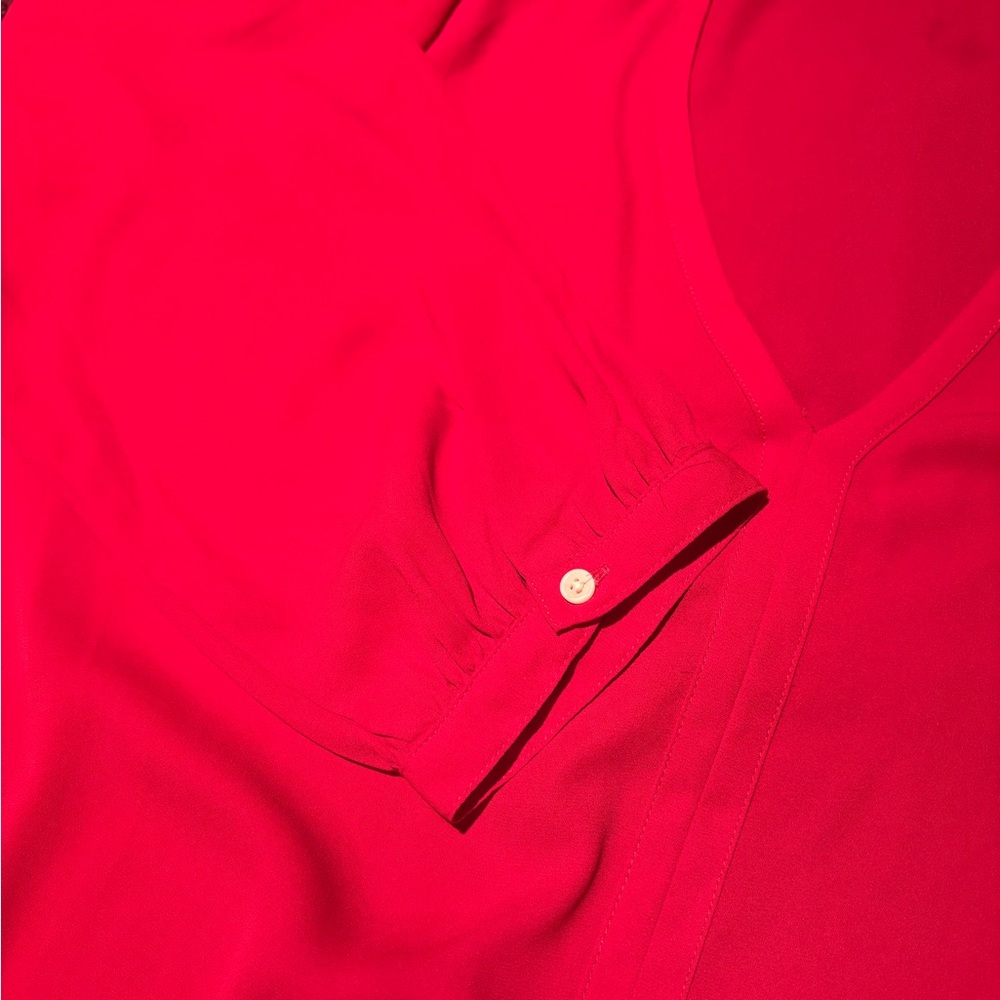 J. Crew Bold Raspberry Color Pullover Top Blouse Size 3XL